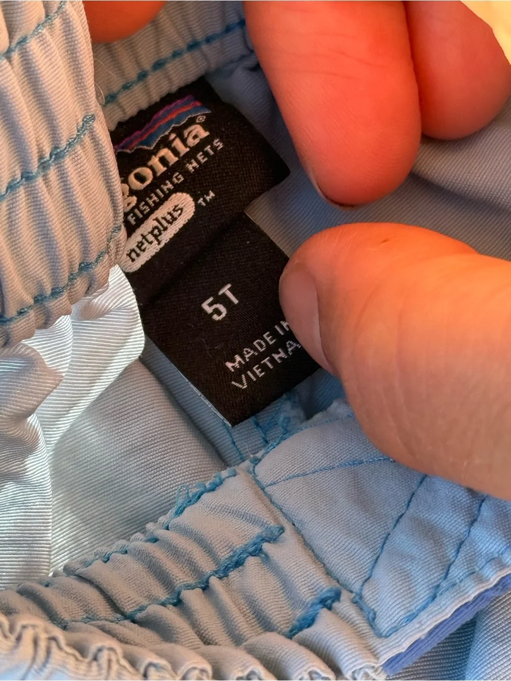 PATAGONIA Blue Colorblock Shorts